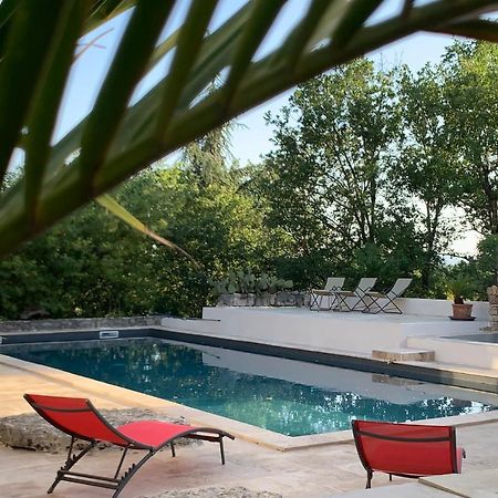 Villa de 100m2 avec grande piscine privée Saint Alban Auriolles Exterior foto